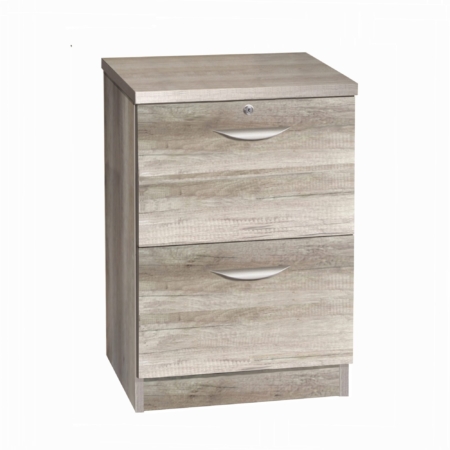 2 Drawer Filing Cabinet - R White B-2DF - Image 4