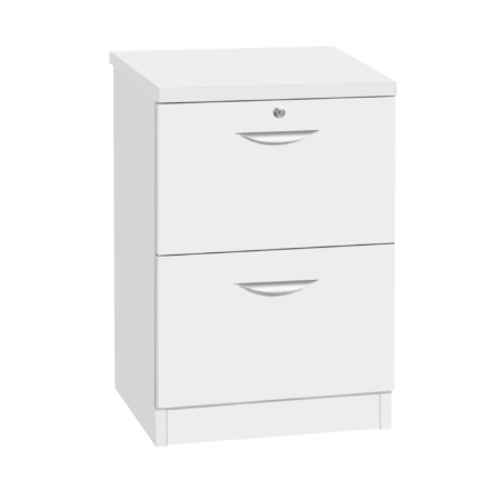 2 Drawer Filing Cabinet - R White B-2DF - Image 7