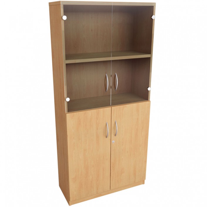 Dorset Office Furniture Seating Desks Reception Furniture Bookcase 3 Shelf + Doors