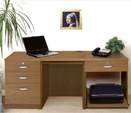 Set 08 – Desk with Printer & Drawer Units - Image 6