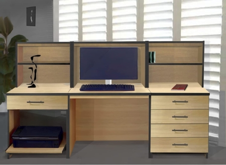 Set 23 - Oak & Black Home Office Range 23