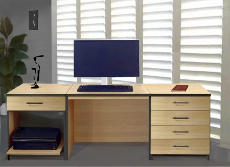 Set 22 - Oak & Black Home Office Range 22