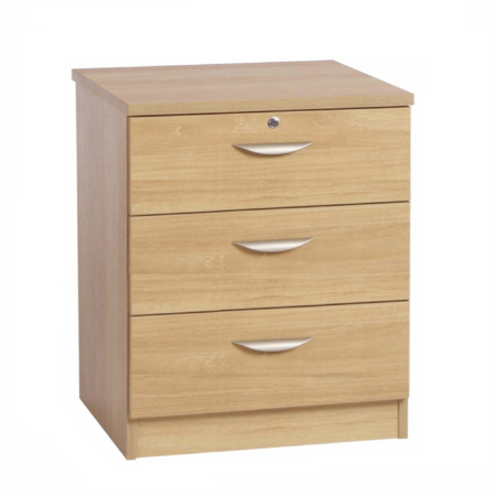 B-3AC Desk Height 3 Drawer 600mm CD/DVD Storage Chest