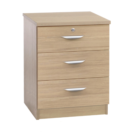 B-3AC Desk Height 3 Drawer 600mm CD/DVD Storage Chest - Image 3